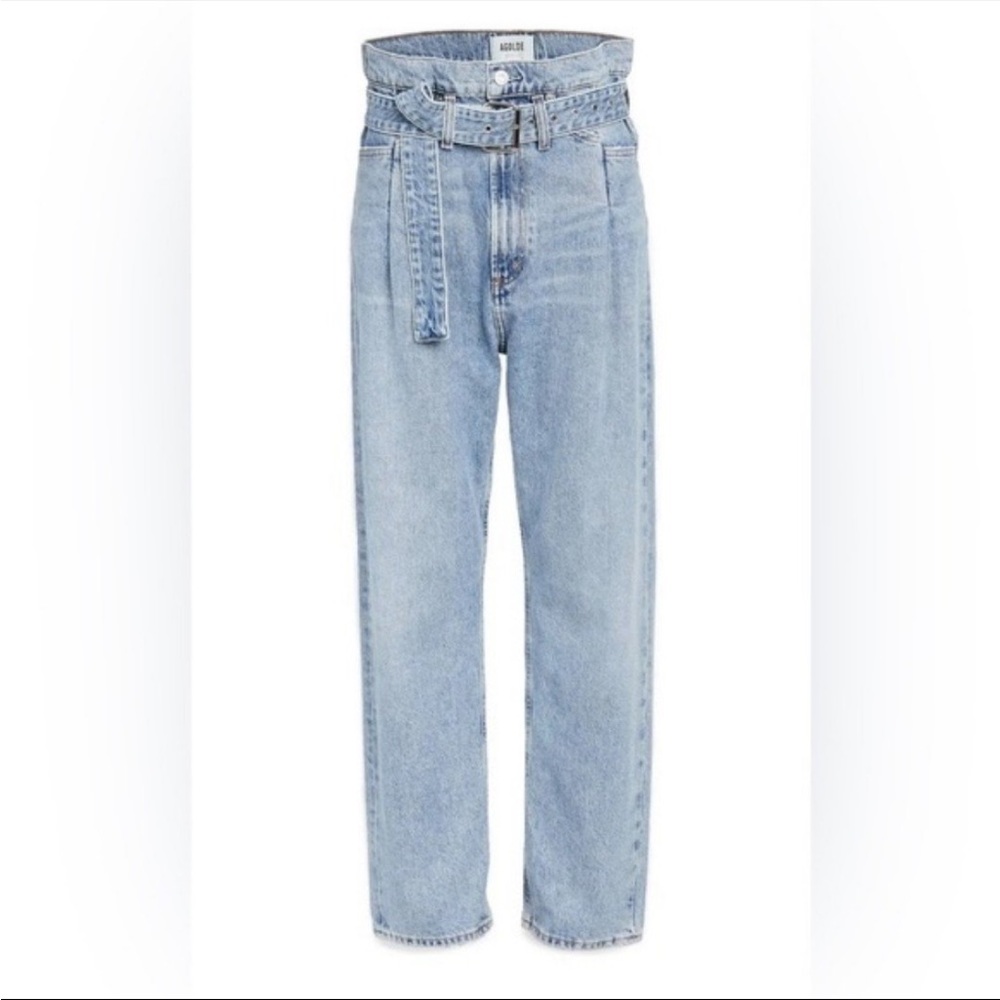 Agolde reworked 90's paperbag jeans size 30 with belt